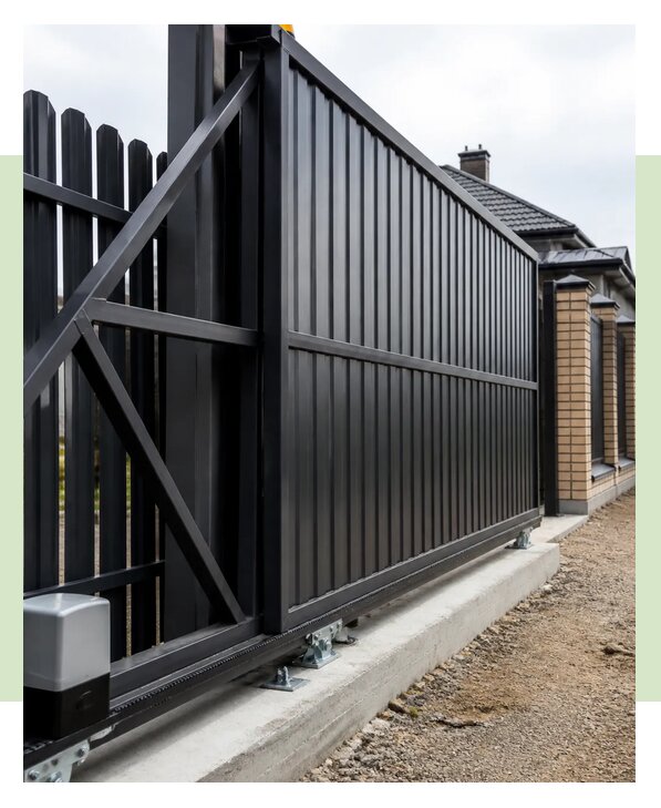 Изготовление откатных ворот в Зеленокумске по цене от 76365 р. | ЗаборЭксеперт-Злм